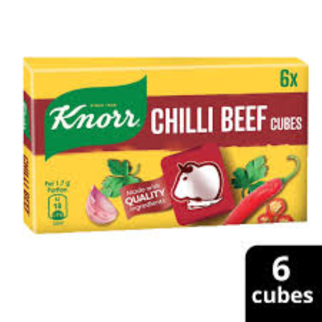 KNORR BEEF CHILLI CUBES 6's